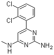 structure of CAS# 1609960-30-6, 6-(2,3-二氯苯基)-N4-甲基-2,4-嘧啶二胺
