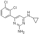 N4-环丙基-6-(2,3-二氯苯基)-2,4-嘧啶二胺分子结构 (CAS 1609960-31-7)