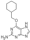 2-氨基-6-(环己基甲氧基)嘌呤分子结构 (CAS 161058-83-9)