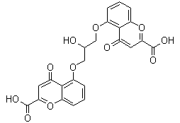 Cromoglicic acid molecular structure (CAS 16110-51-3)