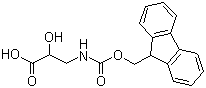 structure of CAS# 161125-36-6, Fmoc-DL-Isoser-OH