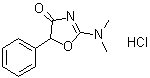 2-(二甲基氨基)-5-苯基-4(5H)-恶唑酮盐酸盐分子结构 (CAS 16122-97-7)