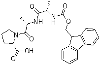 structure of CAS# 161220-53-7, 1-[N-[N-[(9H-Fluoren-9-ylmethoxy)carbonyl]-L-alanyl]-L-alanyl]-L-proline
