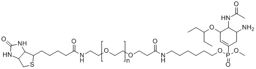 奥司他韦生物素结合物 1分子结构 (CAS 1612755-43-7)