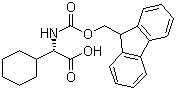 structure of CAS# 161321-36-4, (S)-alpha-[[(9H-Fluoren-9-ylmethoxy)carbonyl]amino]cyclohexaneacetic acid