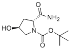 CAS # 1613482-41-9, Pyrrolidine Related Compound 12, 2-Methyl-2-propanyl (2R,4S)-2-carbamoyl-4-hydroxy-1-pyrrolidinecarboxylate