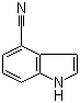 structure of CAS# 16136-52-0, 4-氰基吲哚