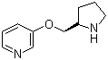 3-[(2R)-2-吡咯烷基甲氧基]吡啶分子结构 (CAS 161416-94-0)