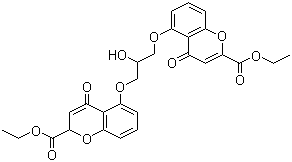 structure of CAS# 16150-45-1, Diethyl cromoglycate