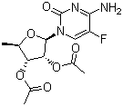 structure of CAS# 161599-46-8, 2',3'-Di-O-acetyl-5'-deoxy-5-fluoro-D-cytidine