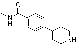 4-(4-甲基氨基羰基苯基)哌啶分子结构 (CAS 161610-09-9)