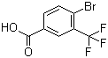 4-溴-3-三氟甲基苯甲酸分子结构 (CAS 161622-14-6)