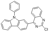 structure of CAS# 1616499-37-6, 2-(2-Chloroquinazolin-4-yl)-9-phenyl-9H-carbazole