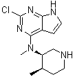 CAS # 1616760-97-4, 2-Chloro-N-methyl-N-[(3R,4R)-4-methyl-3-piperidinyl]-7H-pyrrolo[2,3-d]pyrimidin-4-amine