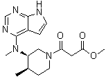 CAS # 1616761-01-3, (3R,4R)-4-Methyl-3-(methyl-7H-pyrrolo[2,3-d]pyrimidin-4-ylamino)-beta-oxo-1-piperidinepropanoic acid methyl ester