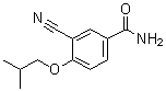3-氰基-4-(2-甲基丙氧基)苯甲酰胺分子结构 (CAS 161718-85-0)