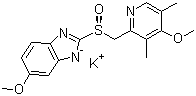 structure of CAS# 161796-84-5, 艾美拉唑钾盐
