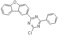 2-氯-4-(2-二苯并呋喃基)-6-苯基-1,3,5-三嗪分子结构 (CAS 1618107-00-8)