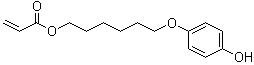 6-(4-羟基苯氧基)己基丙烯酸酯分子结构 (CAS 161841-12-9)
