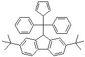 9-(2,4-环戊二烯-1-基二苯基甲基)-2,7-二叔丁基-9H-芴分子结构 (CAS 162024-88-6)