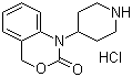1-(4-哌啶基)-1,2-二氢-4H-3,1-苯并恶嗪-2-酮盐酸盐分子结构 (CAS 162045-31-0)