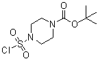 structure of CAS# 162046-65-3, 4-(氯磺酰基)-1-哌嗪羧酸叔丁酯