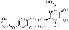 CAS # 1620758-33-9, (1R)-1,5-Anhydro-1-C-[4-chloro-3-[[4-[[(3S)-tetrahydro-3-furanyl]oxy]phenyl]methyl]phenyl]-D-glucitol