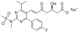罗舒伐他汀EP杂质C钠盐分子结构 (CAS 1620823-61-1)