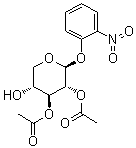2-硝基苯基 beta-D-吡喃木糖苷 2,3-二乙酸酯分子结构 (CAS 162088-91-7)