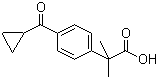 4-(环丙基羰基)-alpha,alpha-二甲基苯乙酸分子结构 (CAS 162096-54-0)