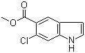 6-氯吲哚-5-羧酸甲酯分子结构 (CAS 162100-83-6)
