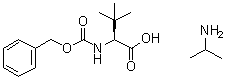structure of CAS# 1621085-33-3, 3-Methyl-N-[(phenylmethoxy)carbonyl]-L-valine compd. with 2-propanamine