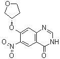 6-硝基-7-[[(3S)-四氢-3-呋喃基]氧基]-4(3H)-喹唑啉酮分子结构 (CAS 1621182-18-0)