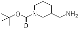 1-Boc-3-氨甲基哌啶分子结构 (CAS 162167-97-7)