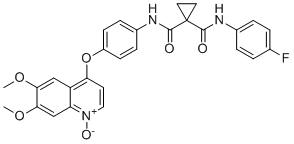卡博替尼N-氧化物分子结构 (CAS 1621681-63-7)