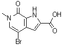4-溴-6,7-二氢-6-甲基-7-氧代-1H-吡咯并[2,3-c]吡啶-2-羧酸分子结构 (CAS 1622303-52-9)