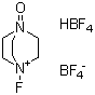 1-氟-4-氮杂-1-氮阳离子双环[2.2.2]辛烷四氟硼酸盐 4-氧化物 四氟硼酸盐分子结构 (CAS 162241-33-0)