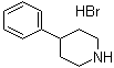 4-苯基哌啶氢溴酸盐分子结构 (CAS 16226-66-7)
