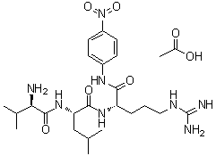 structure of CAS# 162303-66-4, D-缬氨酰-L-亮氨酰-N-(4-硝基苯基)-L-精氨酰胺单乙酸盐