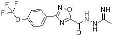 3-[4-(三氟甲氧基)苯基]-1,2,4-恶二唑-5-羧酸 2-(1-亚氨基乙基)酰肼分子结构 (CAS 1623109-09-0)