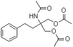 N-[1,1-双[(乙酰氧基)甲基]-3-苯丙基]乙酰胺分子结构 (CAS 162359-95-7)