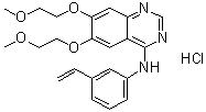 N-(3-乙烯基苯基)-6,7-二(2-甲氧基乙氧基)-4-喹唑啉胺盐酸盐分子结构 (CAS 1624294-38-7)