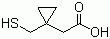 1-巯甲基环丙基乙酸分子结构 (CAS 162515-68-6)