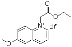 structure of CAS# 162558-52-3, 1-(2-乙氧基-2-氧代乙基)-6-甲氧基喹啉鎓溴化物