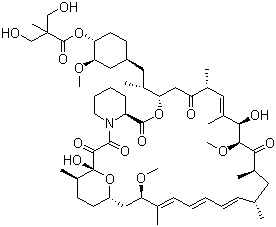 structure of CAS# 162635-04-3, Temsirolimus