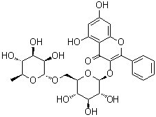 高良姜素 3-芸香糖苷分子结构 (CAS 16268-50-1)