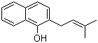 CAS # 16274-34-3, 2-Prenyl-1-naphthol, 1-Hydroxy-2-prenylnaphthalene, 2-(3-Methyl-2-butenyl)-1-naphthol