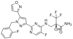 Olinciguat分子结构 (CAS 1628732-62-6)