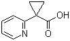 1-(吡啶-2-基)环丙烷羧酸分子结构 (CAS 162960-26-1)