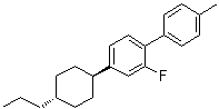反式-2-氟-4'-甲基-4-(4-丙基环己基)-1,1'-联苯分子结构 (CAS 163005-08-1)